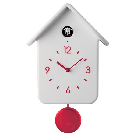 orologio a cucu con pendolo qq bianco